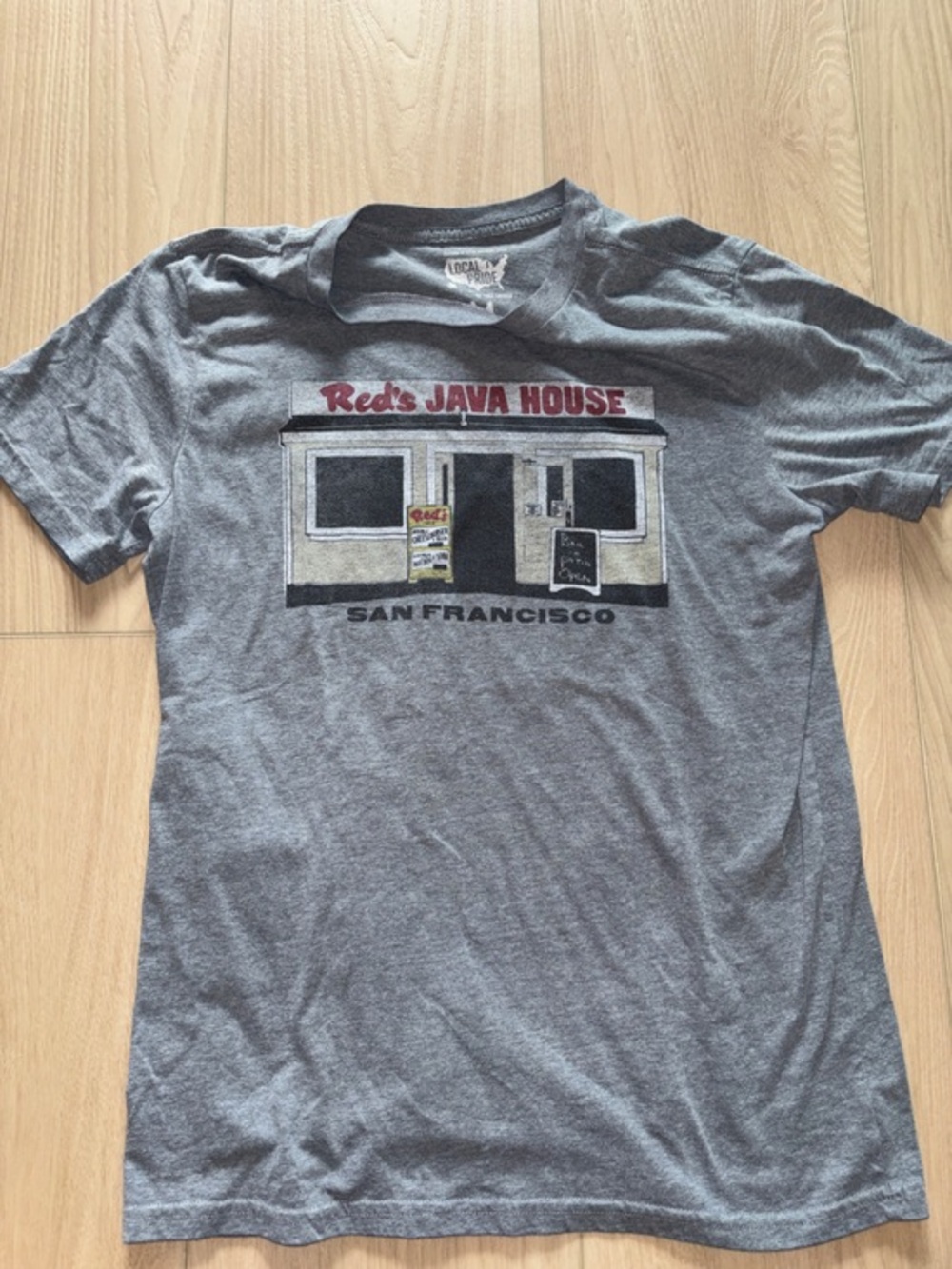 Local Pride Gray Red's Java House Graphic Tee - Men